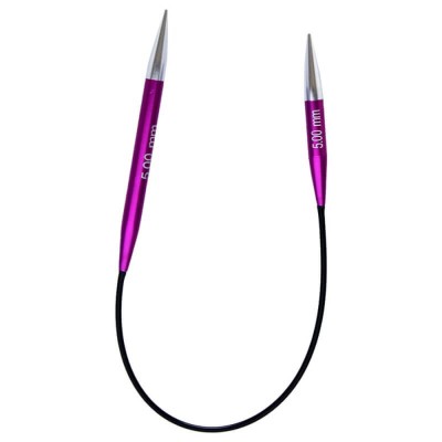 Agujas cortas de punto 5mm...