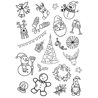 Sticker de bordado (Navidad I)