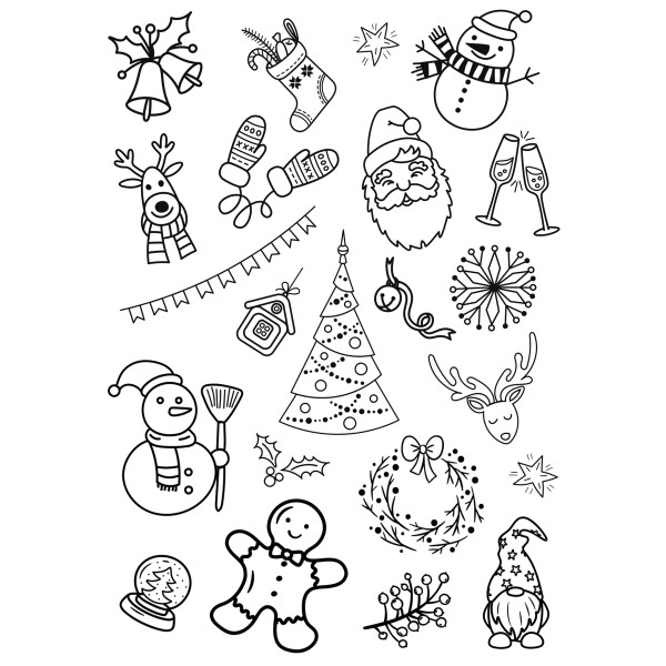 Sticker de bordado (Navidad I)