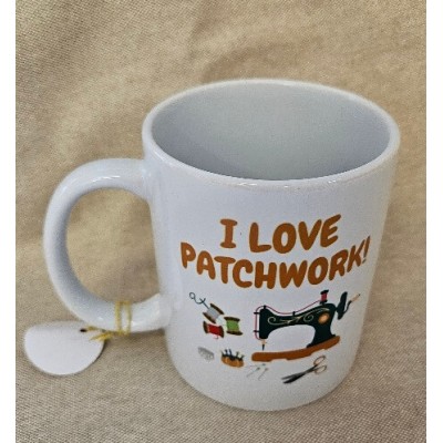 Taza I love patchwork