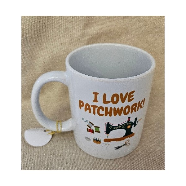 Taza I love patchwork