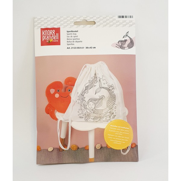 Mochila de algodón impresas Sirena