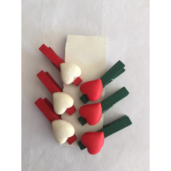 Pinzas de corazones